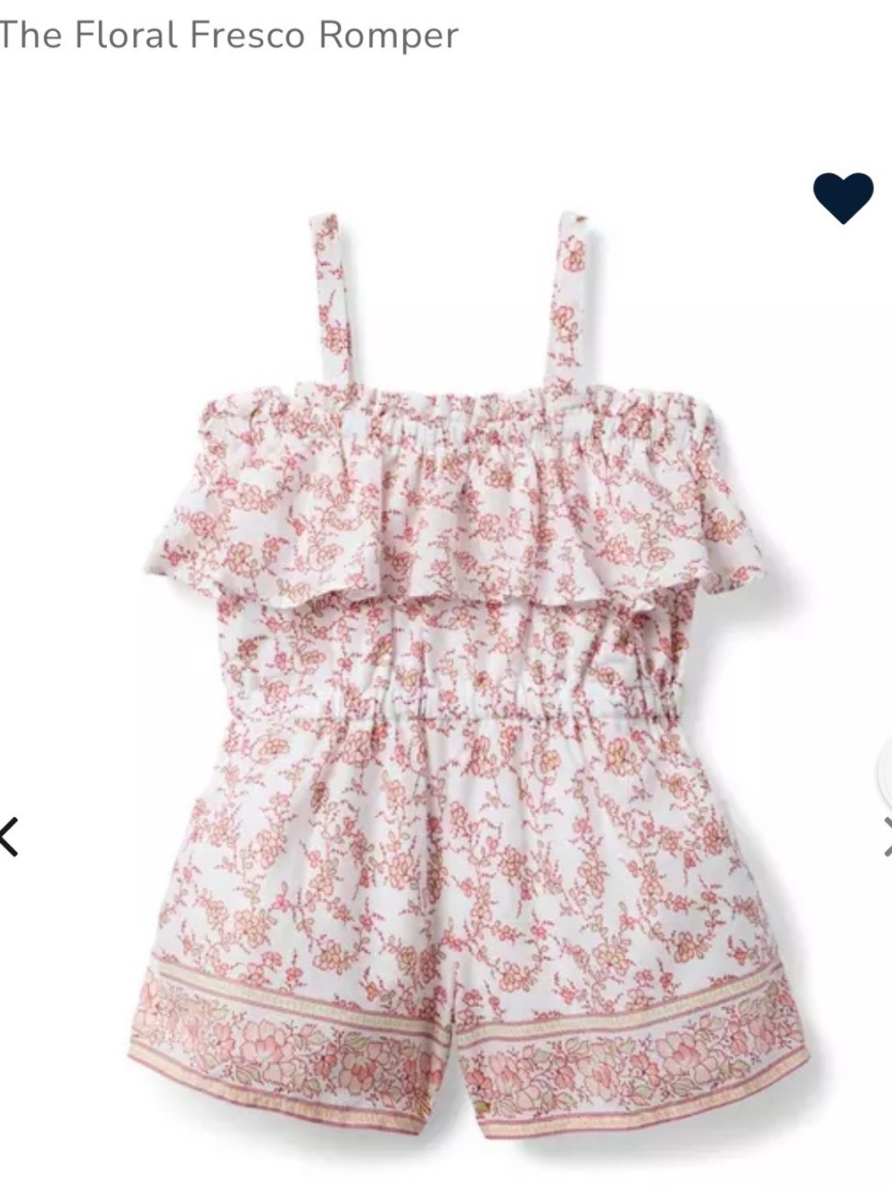 Janie and Jack Floral fresco romper
